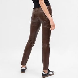 High Rise Vegan Leather Pants